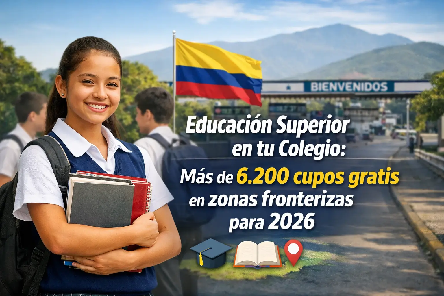 Menina brasileira com livros promovendo educação em 2026