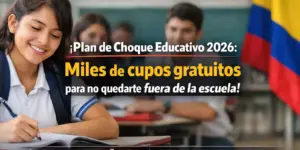 Estudante brasileiro feliz escrevendo em sala de aula, plano educativo 2026