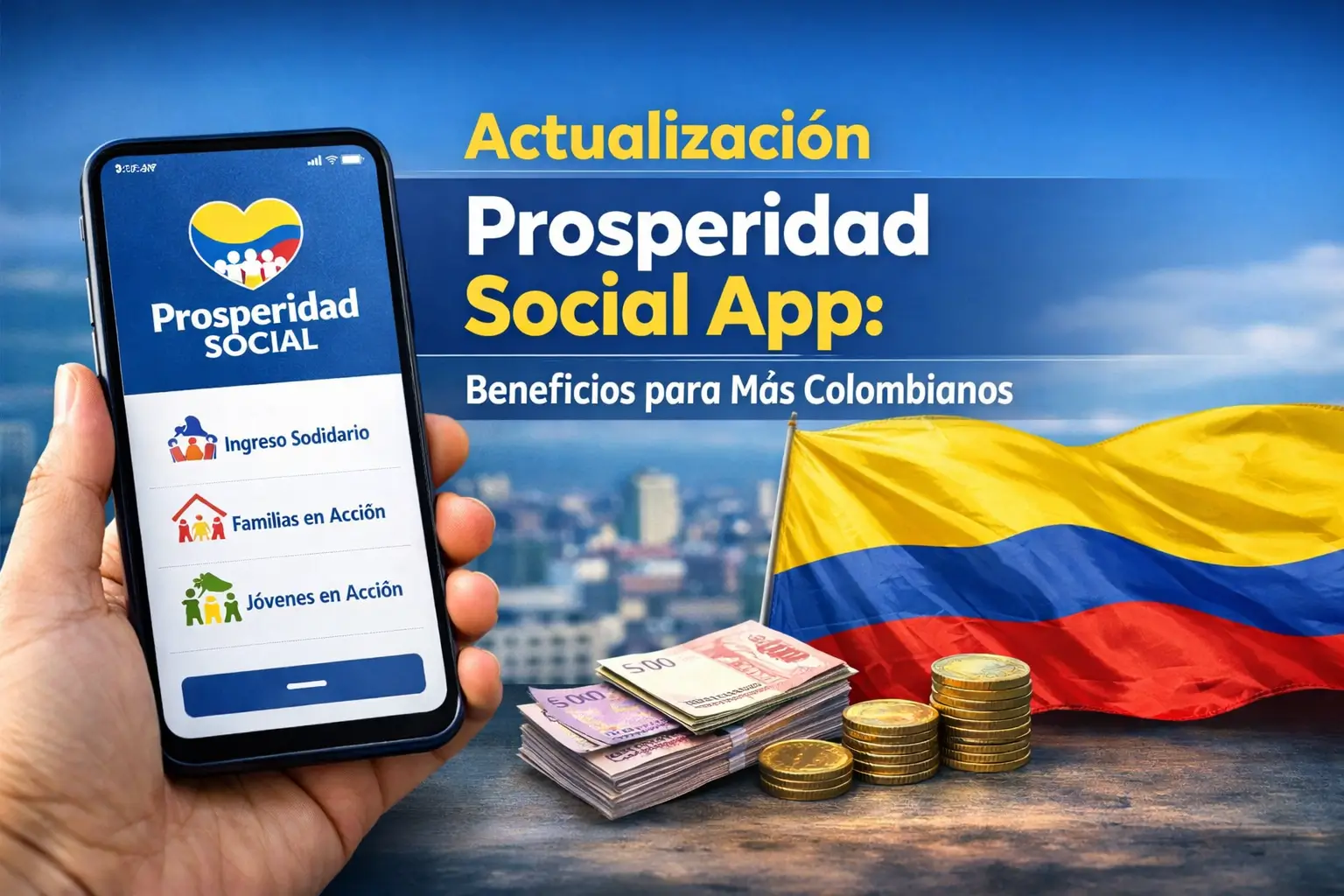 App Prosperidad Social 2026 com ajuda financeira na Colombia