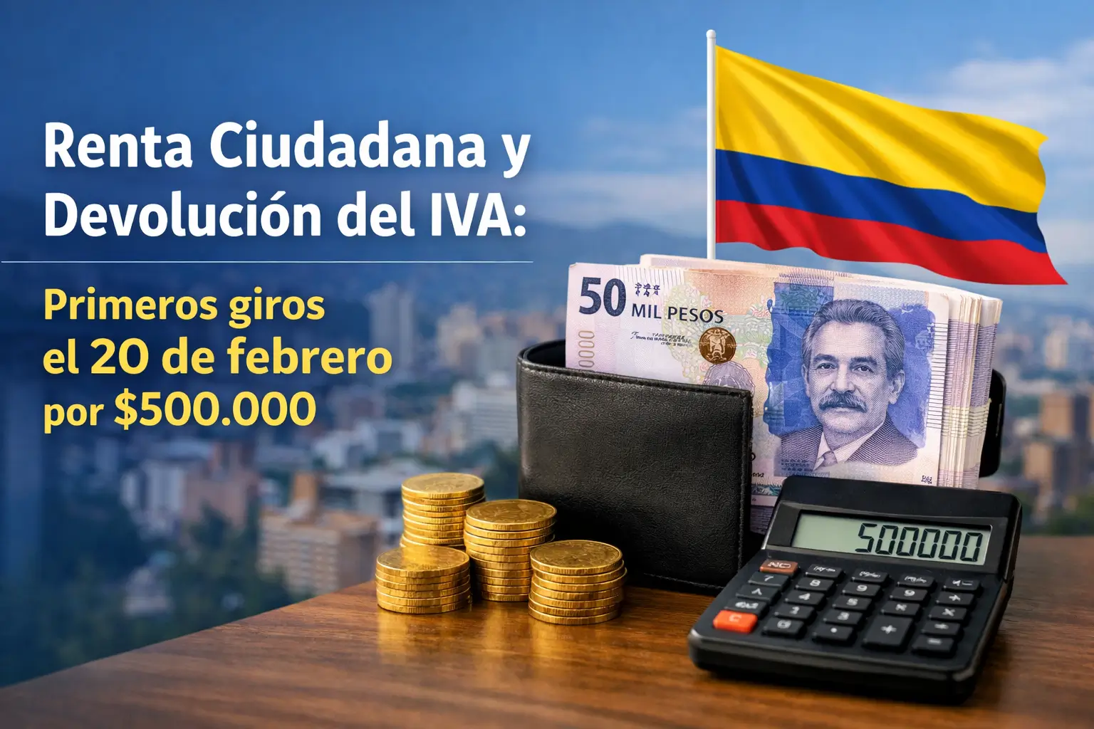 Educação financeira 2026: carteira com pesos e calculadora