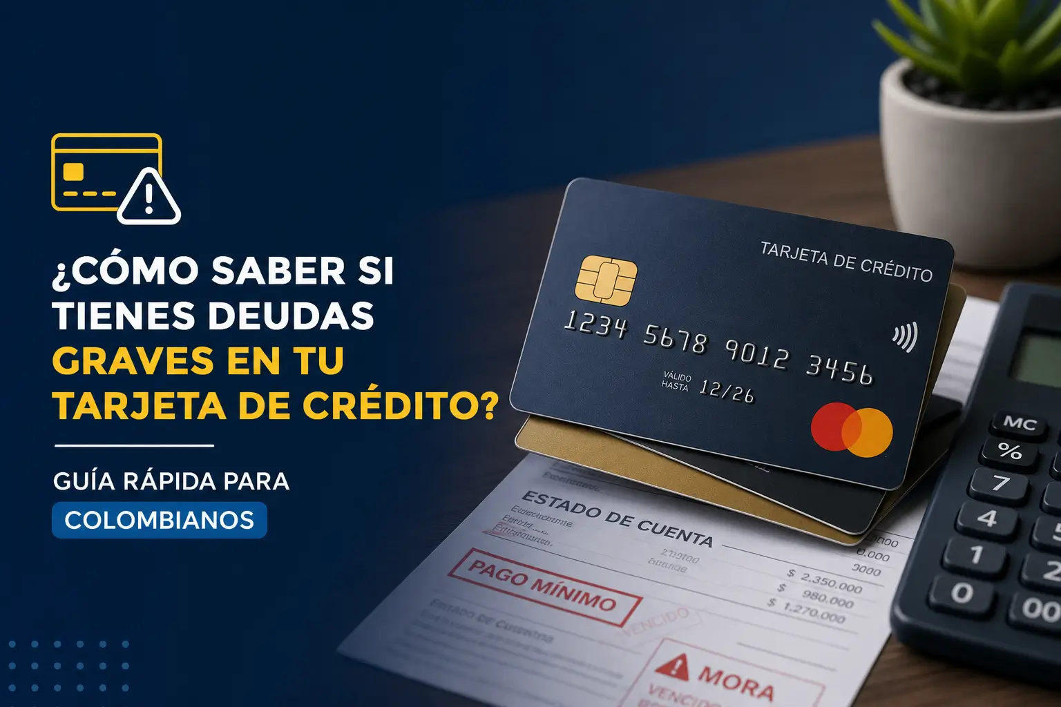 Cartão de crédito preto sobre extrato bancário com cálculo financeiro