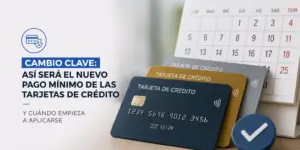 Cartões de crédito azul, cinza e dourado com calendário de 2026