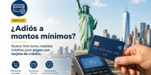 Estátua da Liberdade e pagamento contactless em Nova York 2026
