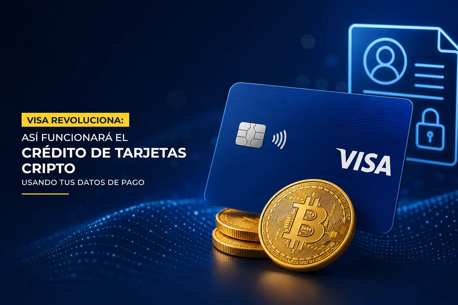 Cartão Visa azul e Bitcoins - integração financeira moderna
